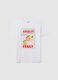 White pure cotton regular fit T-shirt_4