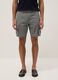 Grey pure cotton cargo Bermuda shorts, regular fit_2