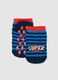 Children's multi-coloured striped anti-slip cotton blend socks_0