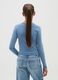 Girls' Blue Stretch Cotton Regular Fit Top_1