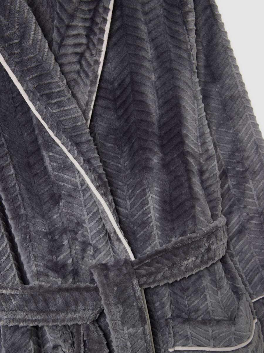 Grey robe with belt_1