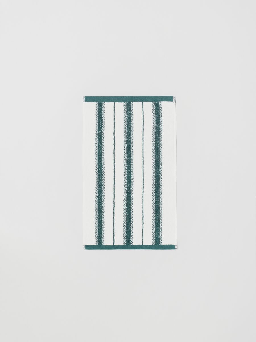 Asciugamano ospite 30x50 stripes verde scuro_1