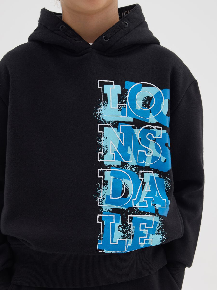 Felpa da bambino in misto cotone multicolor regular fit_2