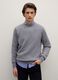 Grey lambswool crew-neck jumper, regular fit_2