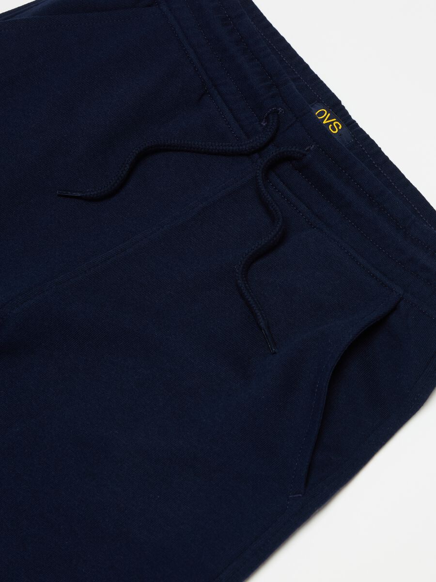 Fleece joggers with drawstring_2