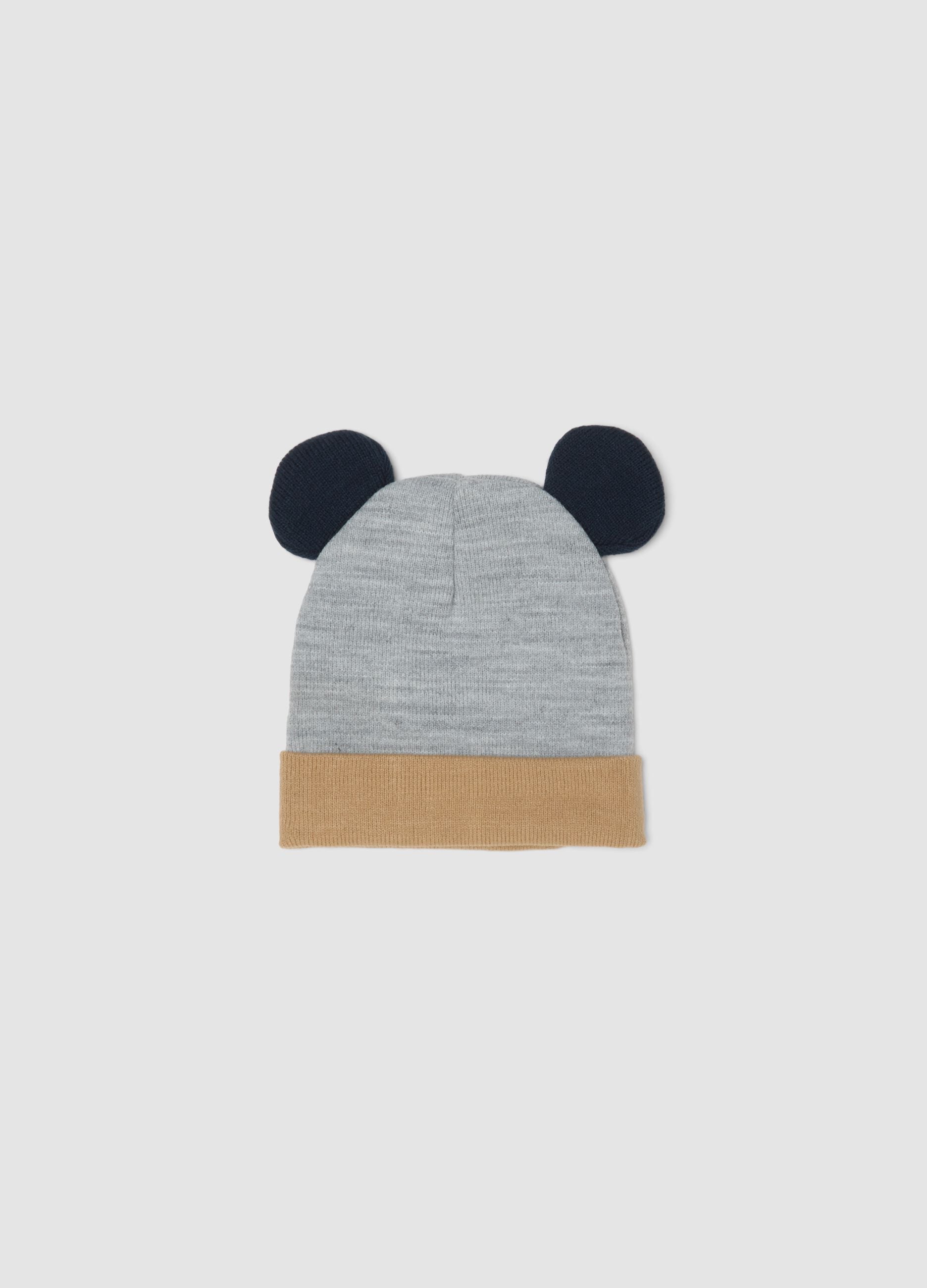 Grey marl hat with Mickey & Friends design