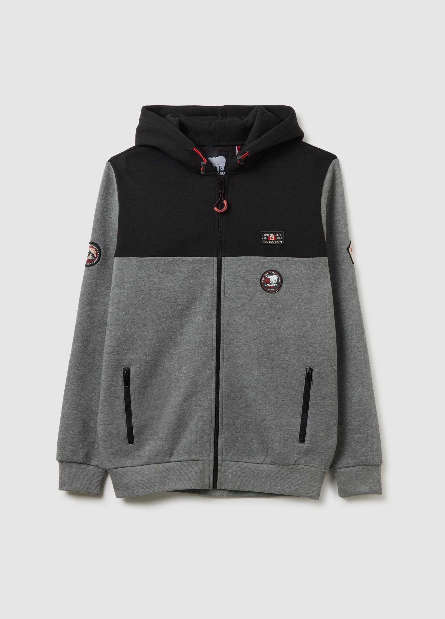 Multicoloured cotton blend regular fit sweatshirt