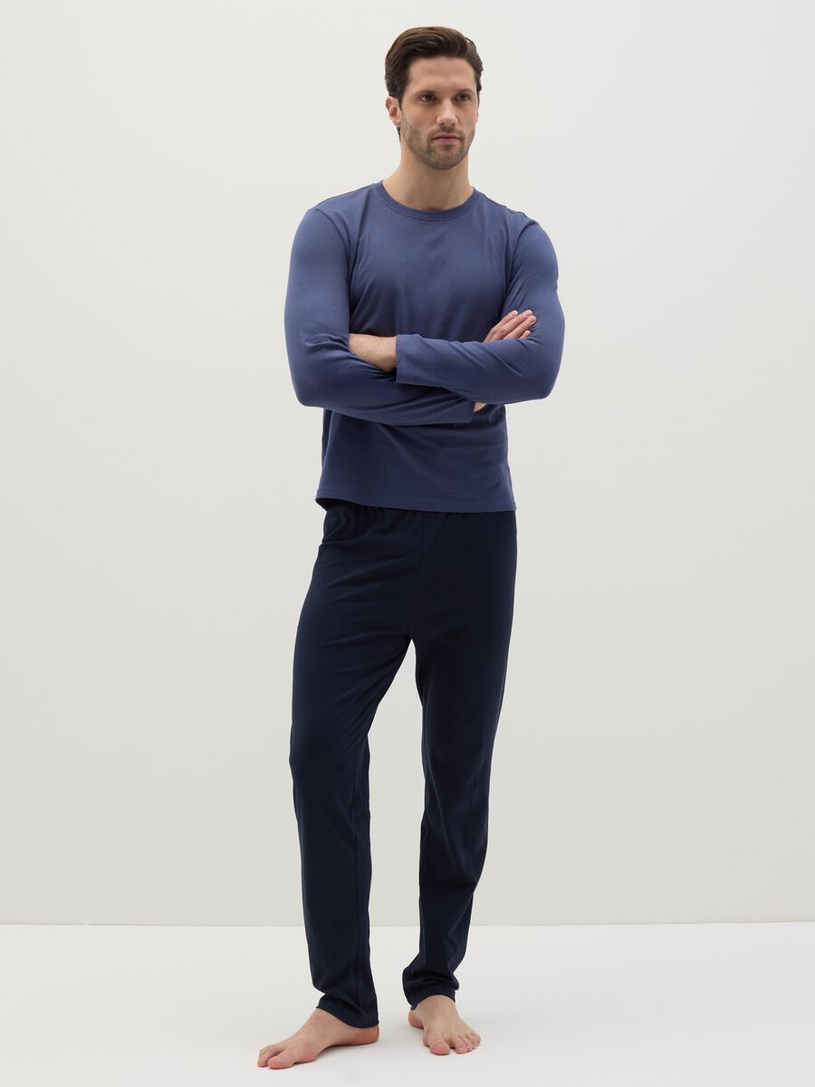 Long pyjamas with top with round neck_0
