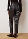 Black Patent Leather Regular Fit Trousers_2