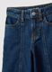 Girls' Blue Pure Cotton Super Wide Leg Jeans_2