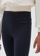 Girls' Blue Slim Fit Stretch Cotton Leggings_2