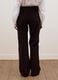 Brown flared ribbed stretch-cotton trousers_2
