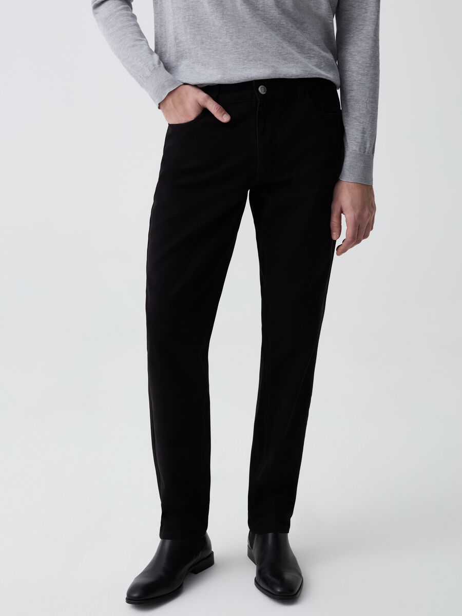 Regular-fit trousers with five pockets_1