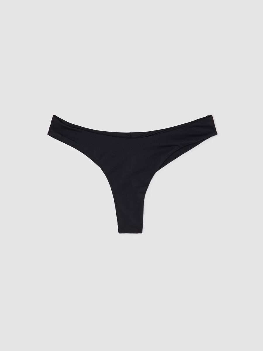 Women’s briefs in black stretch fabric with comfy fit_0