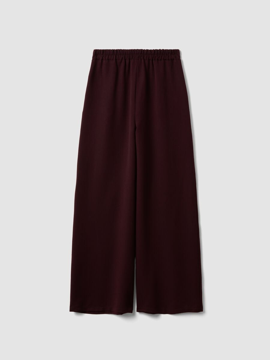 Pantaloni rossi in misto viscosa elasticizzata regular fit_6