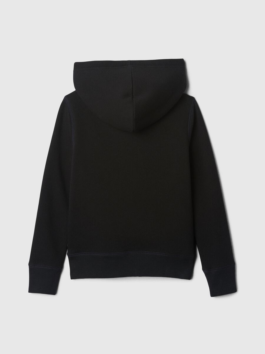 Full-zip sweatshirt and hood with sherpa lining_1