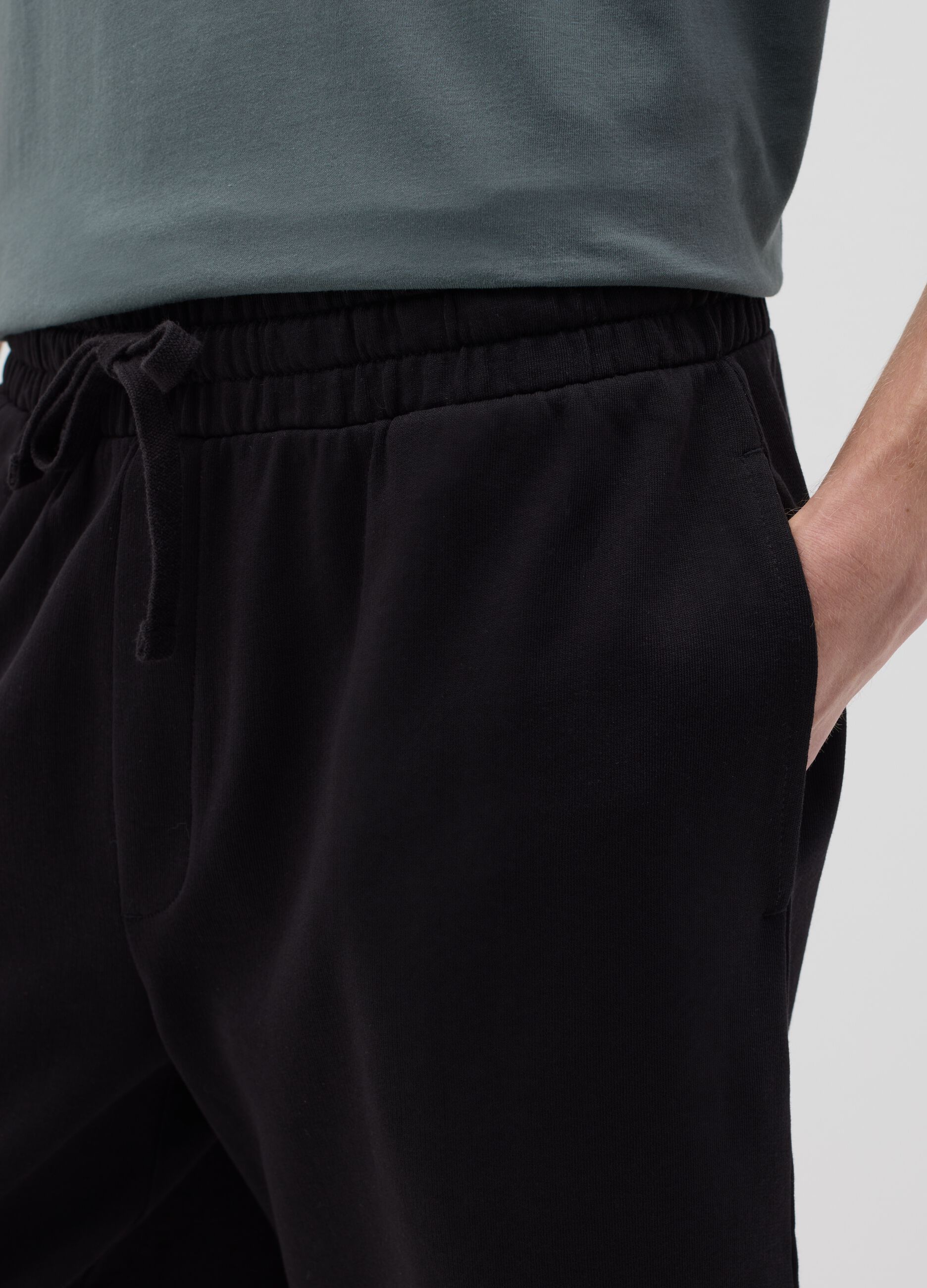Black Cotton B.Angel Shorts