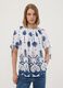 White pure-viscose short-sleeve blouse with paisley print_2