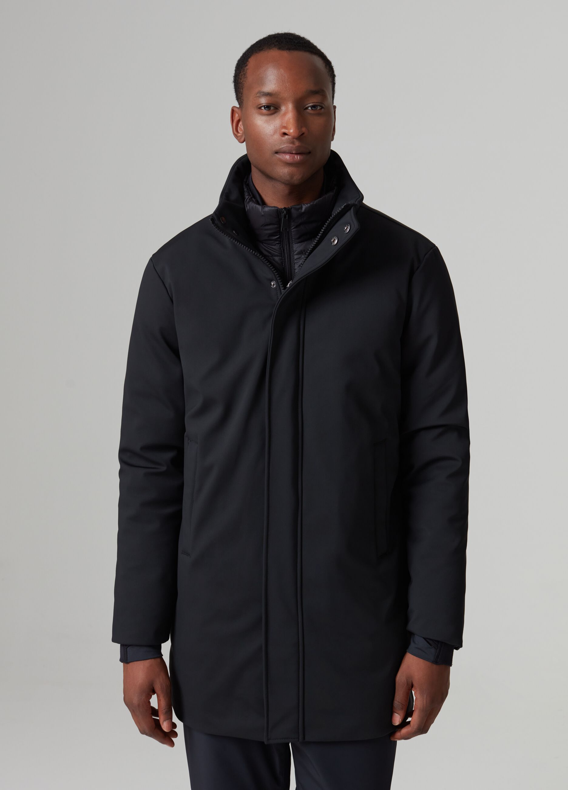 Parka da sci con gilet interno full zip Nero PIOMBO da Uomo OVS