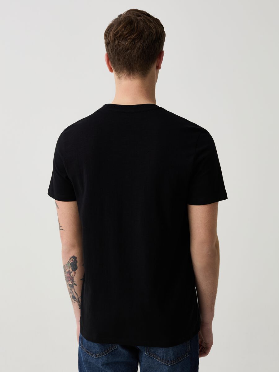 Round-neck T-shirt in jersey slub_2