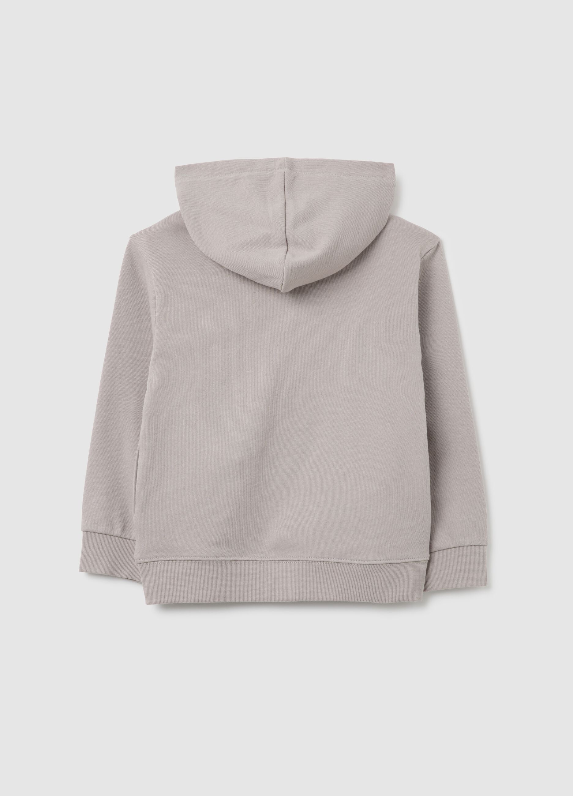 Grey pure cotton regular fit kids' sweatshirt