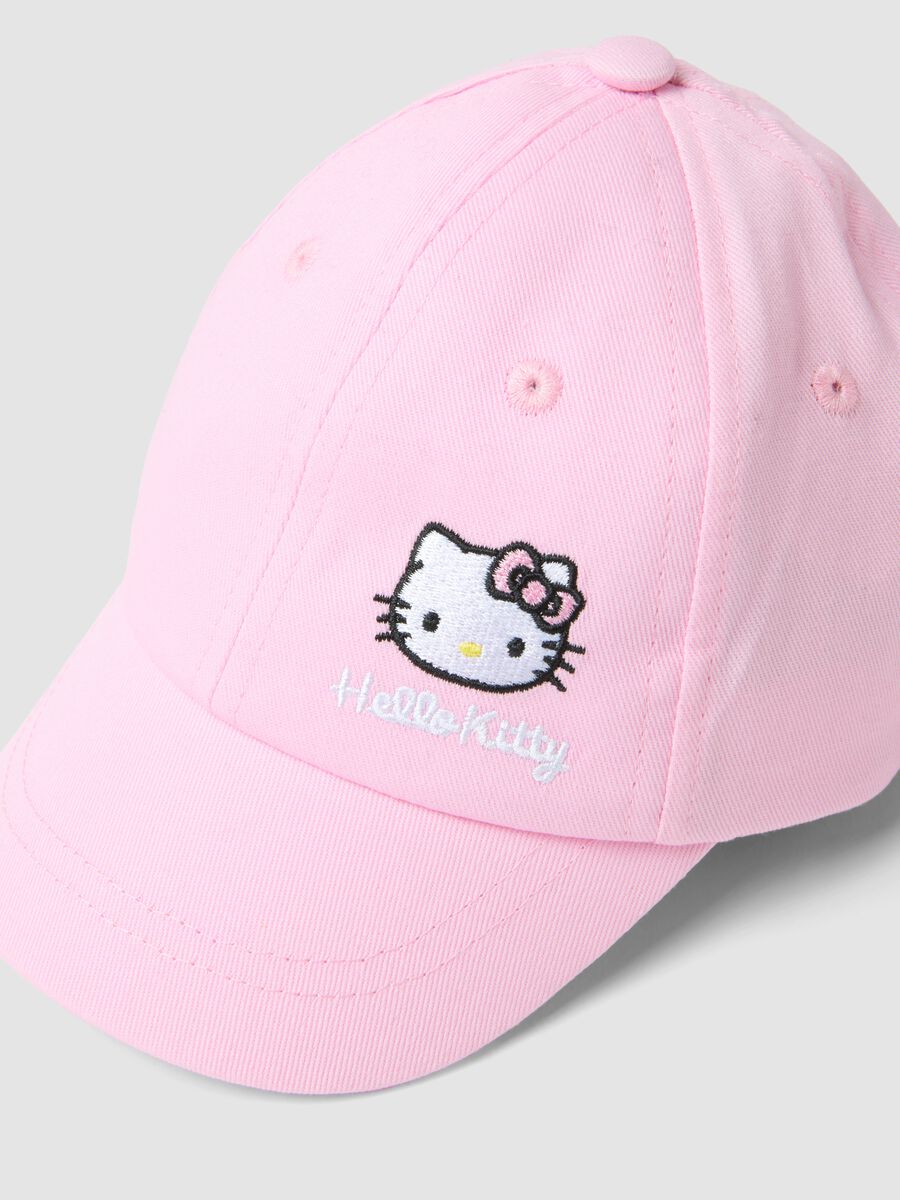Cappello da baseball in puro cotone rosa da bimba con Hello Kitty_1