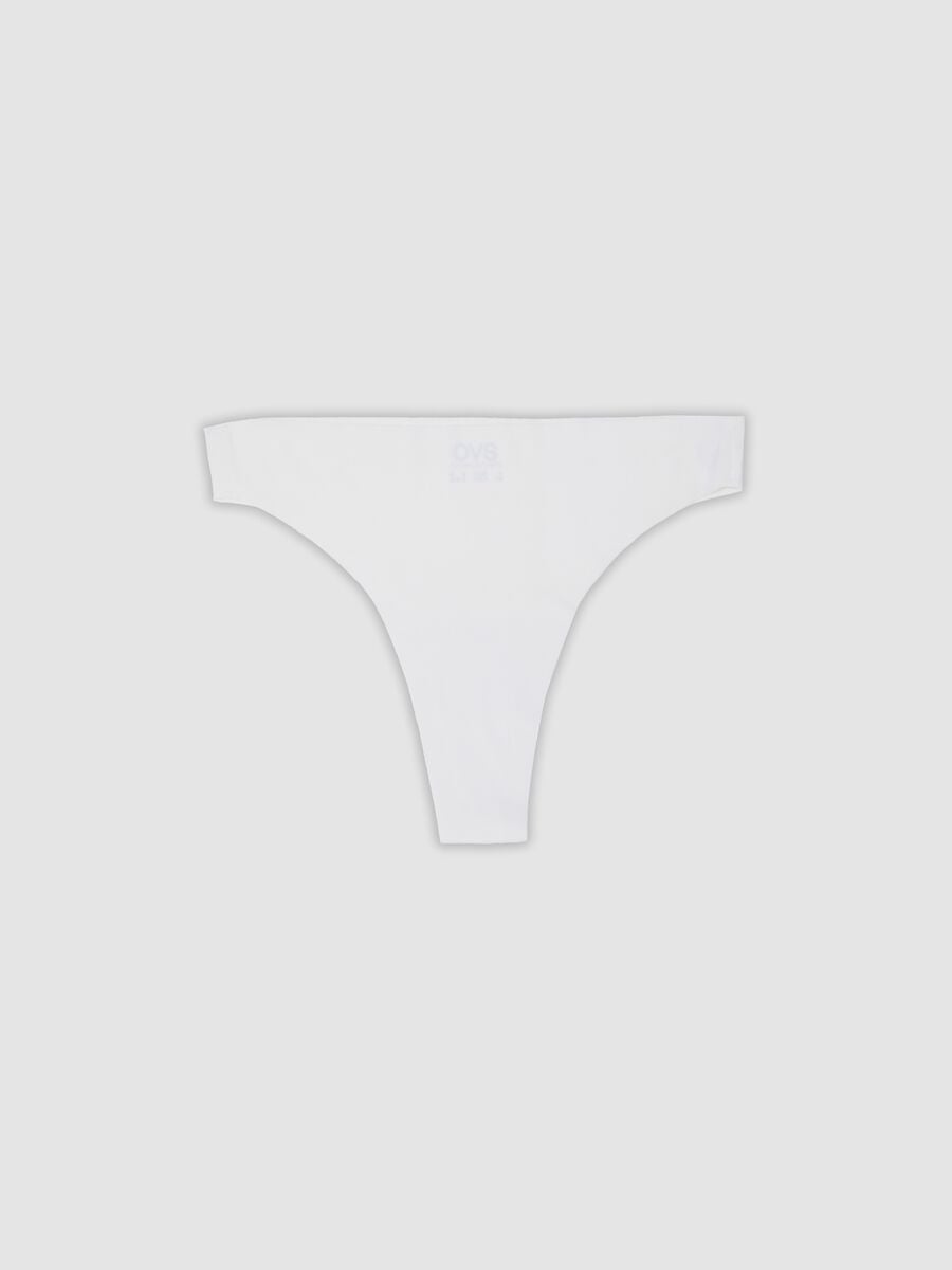White cotton blend slip with regular fit_4