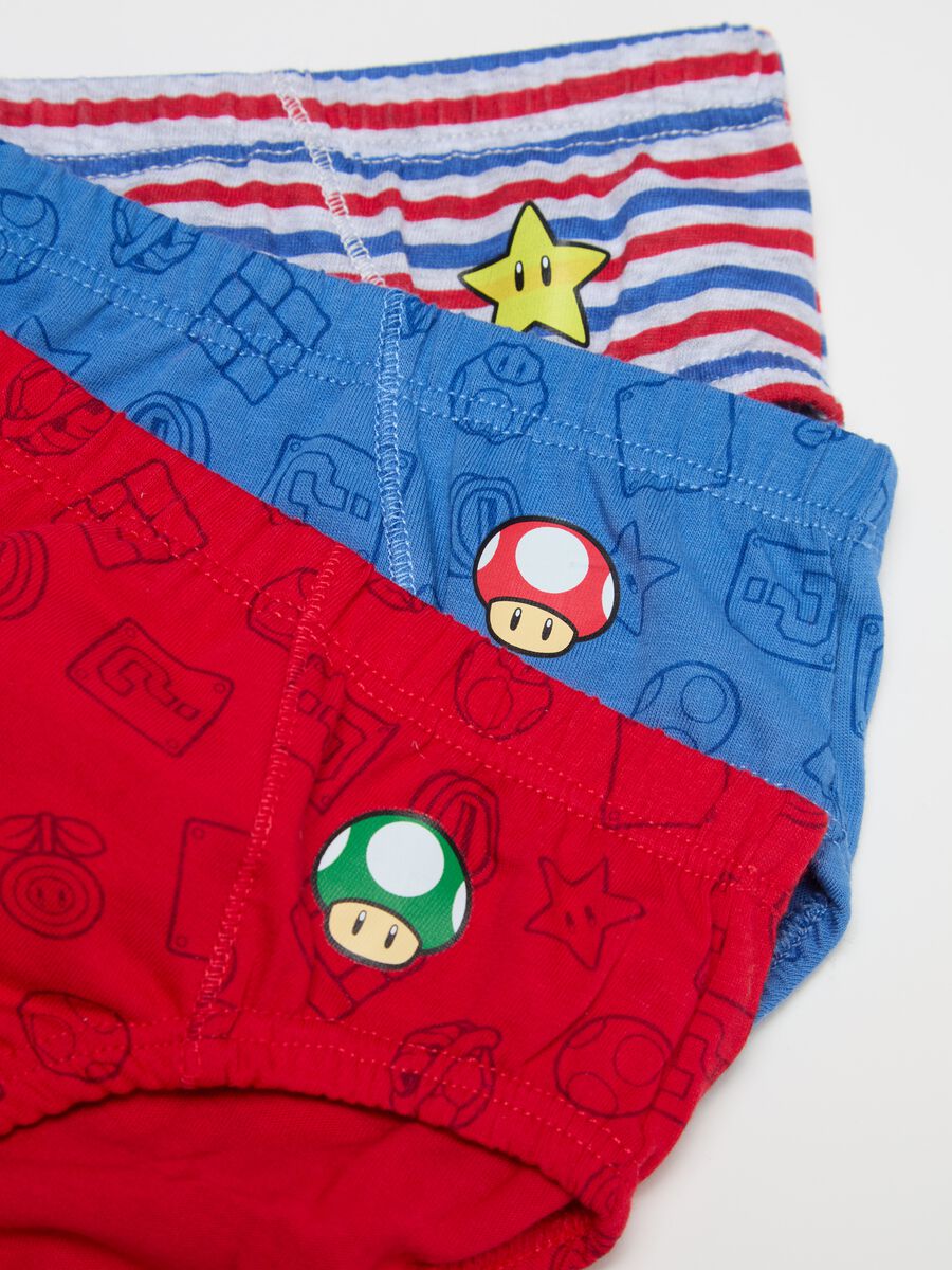 Three-pack cotton briefs with Super Mario™ print_2