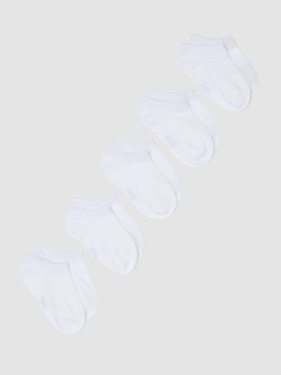 Multipack calzini in misto cotone bianco da bambino regular fit_0