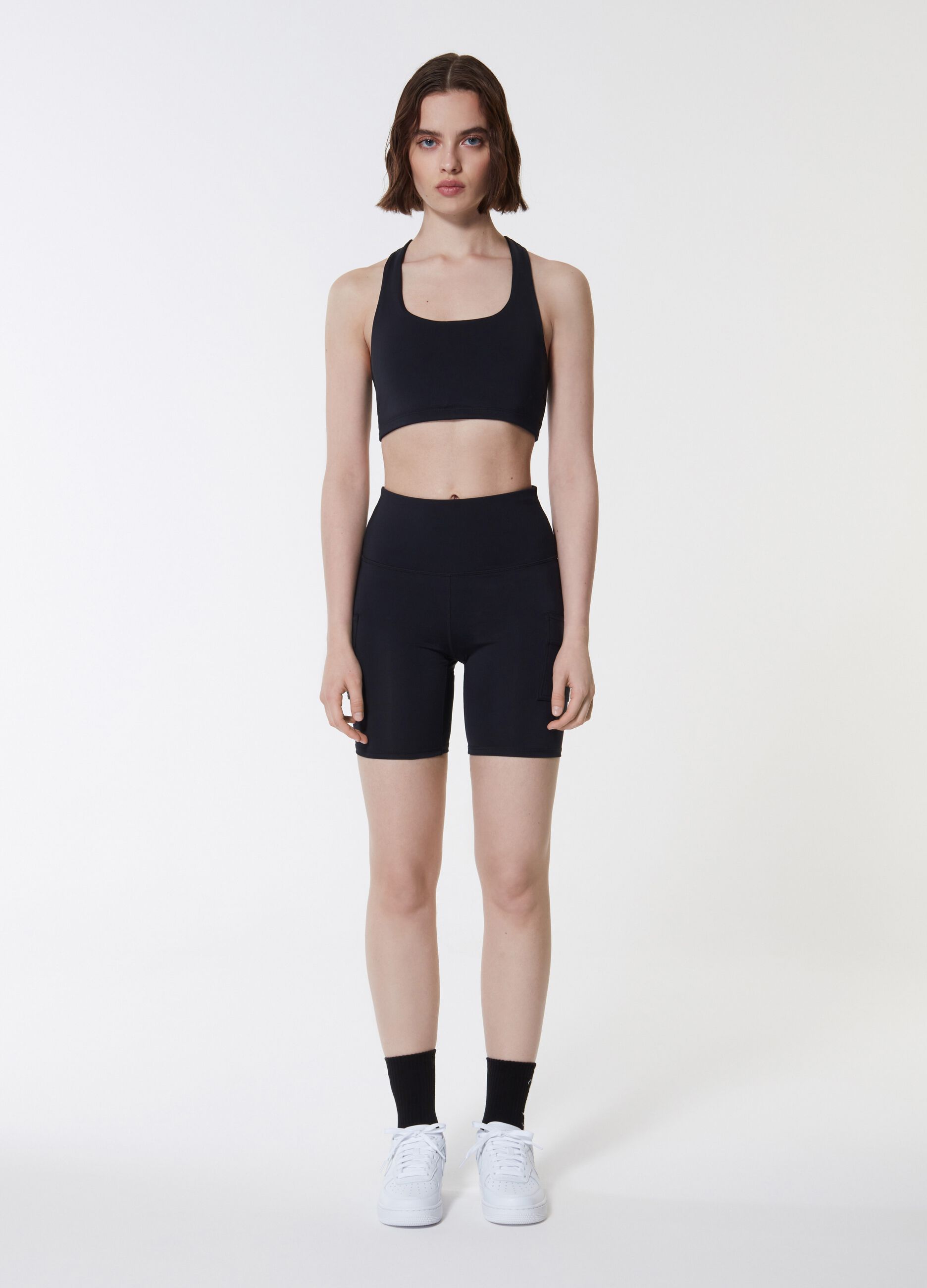 Sports Cargo Biker Shorts Black_3