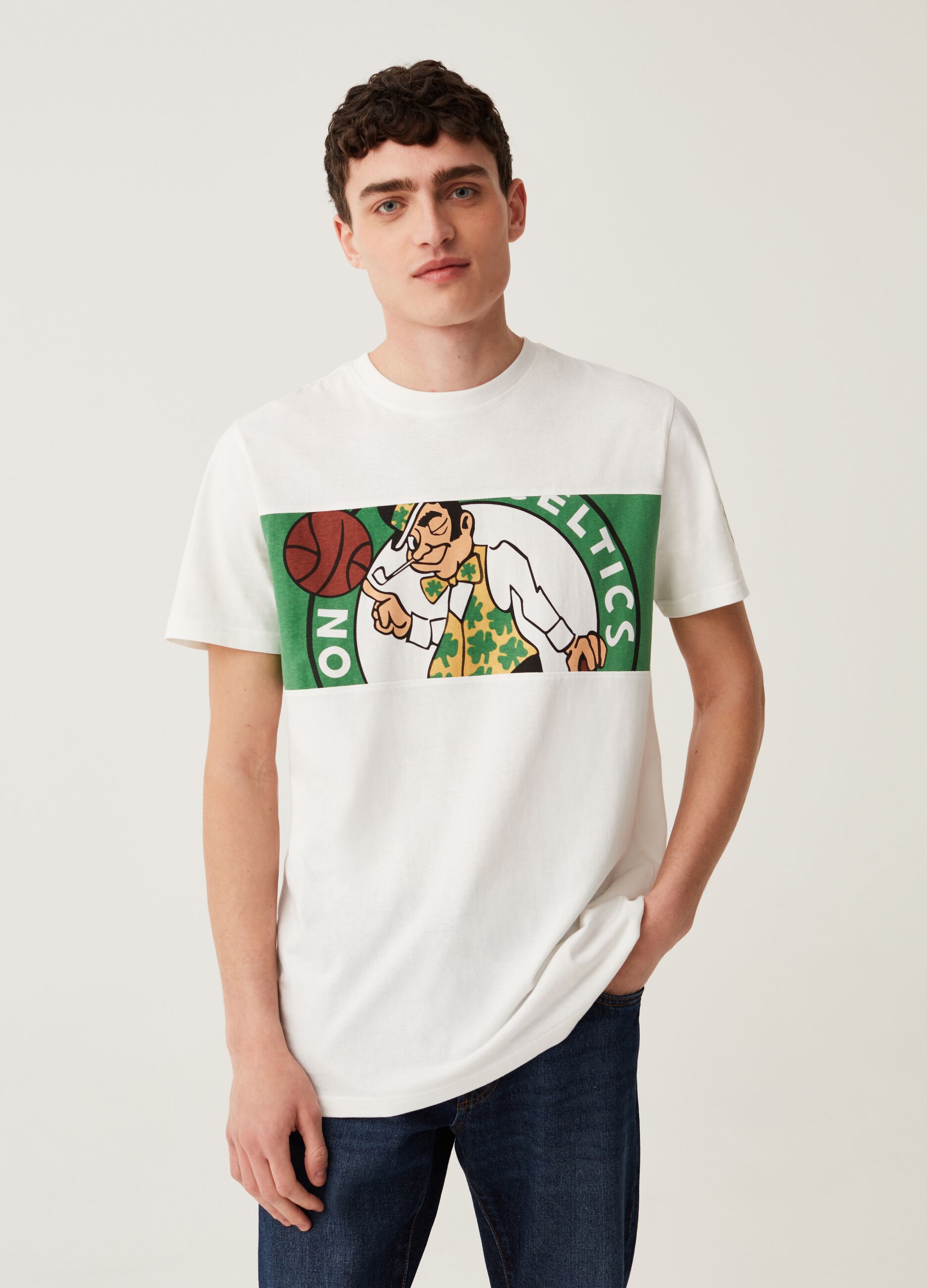T-shirt con stampa NBA Boston Celtics