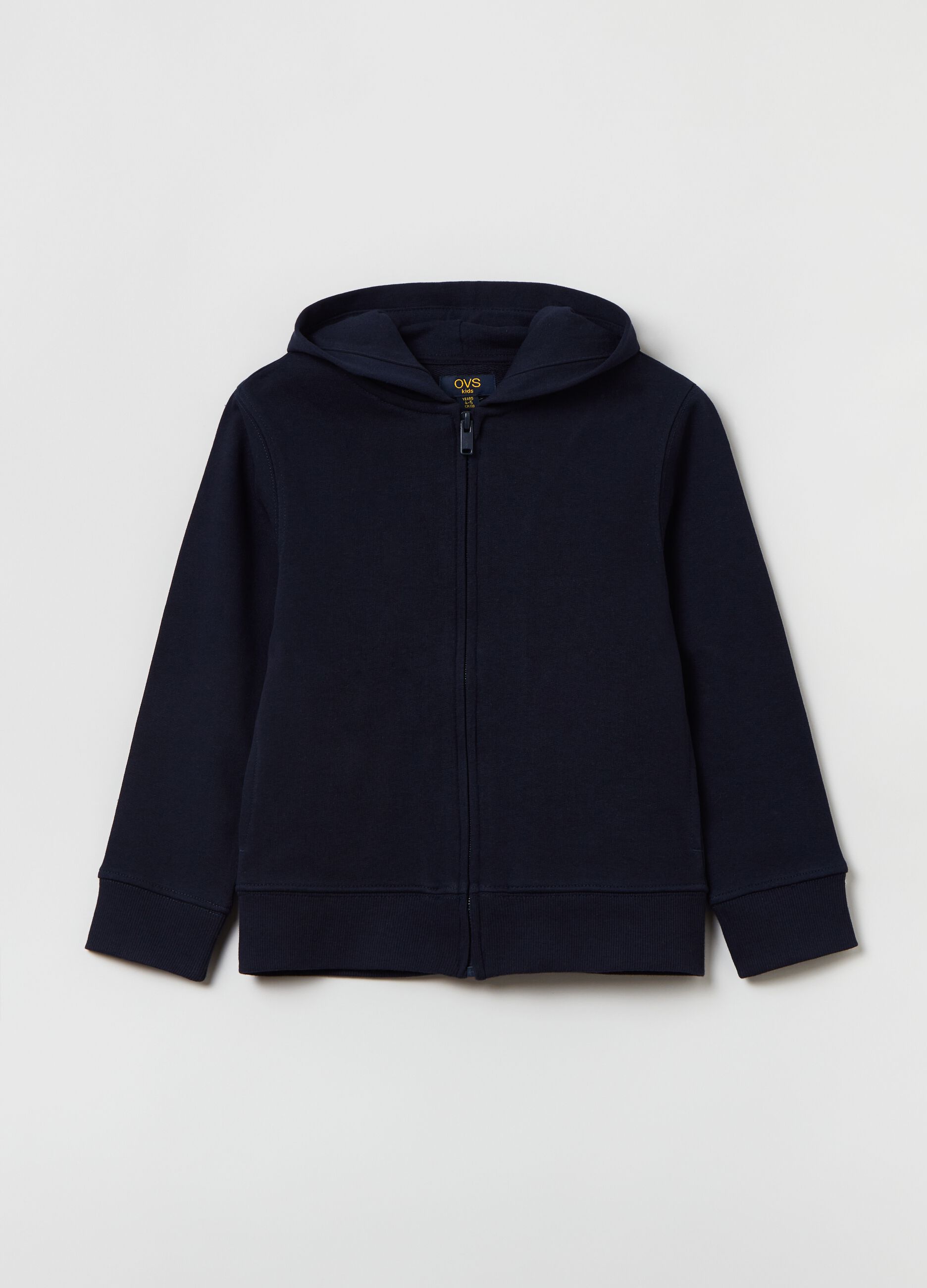 Full-zip in French Terry con cappuccio