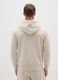 Felpa in misto cotone beige regular fit_2