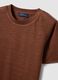 Brown pure linen short-sleeve regular-fit T-shirt_1