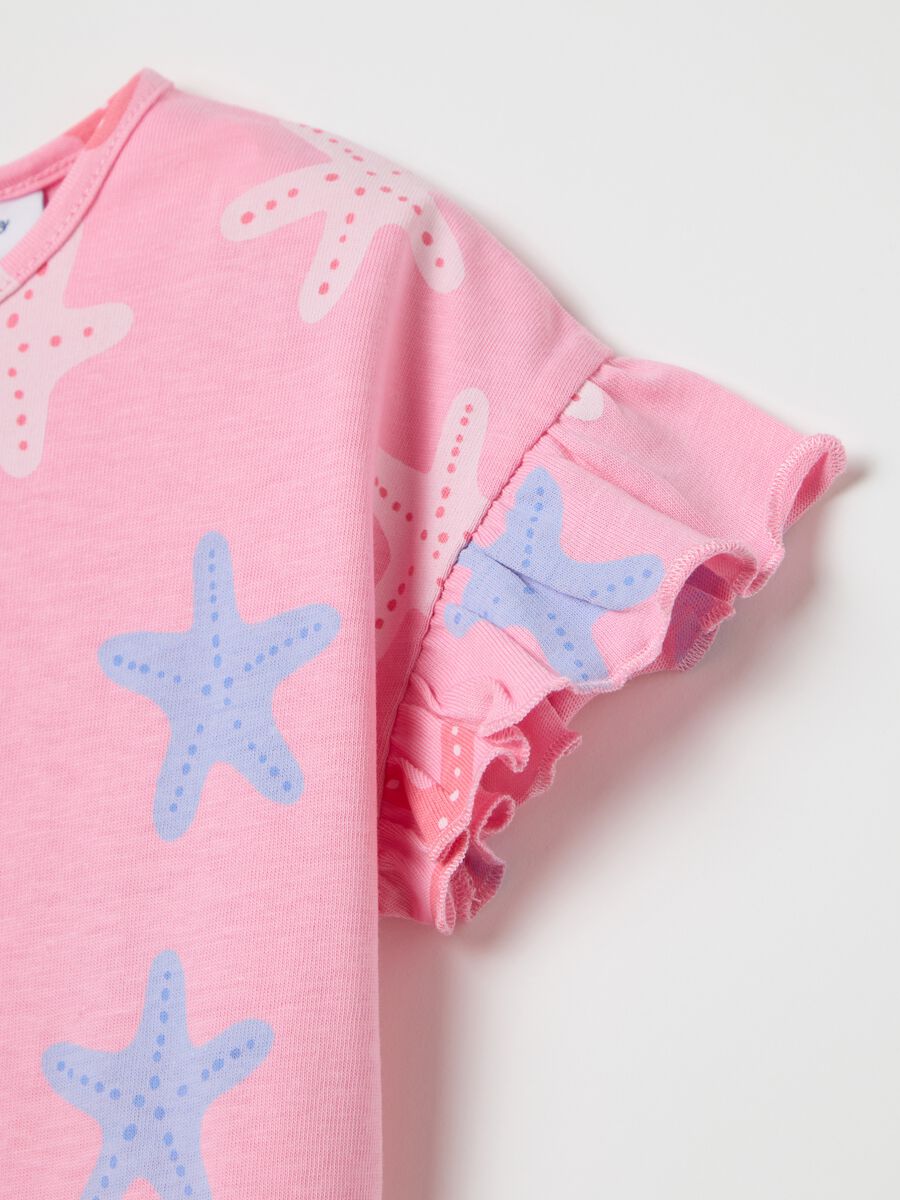 Regular fit pink pure cotton girls' set_2