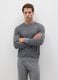 Regular fit grey pure cotton pyjamas_1