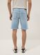 Light blue stretch cotton bermuda shorts_2