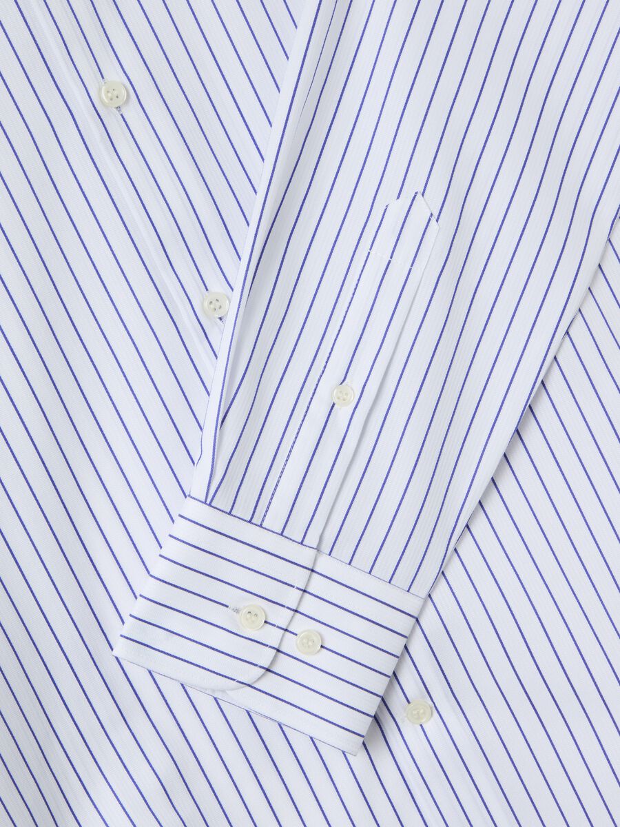 Slim-fit no-iron shirt with stripes_5