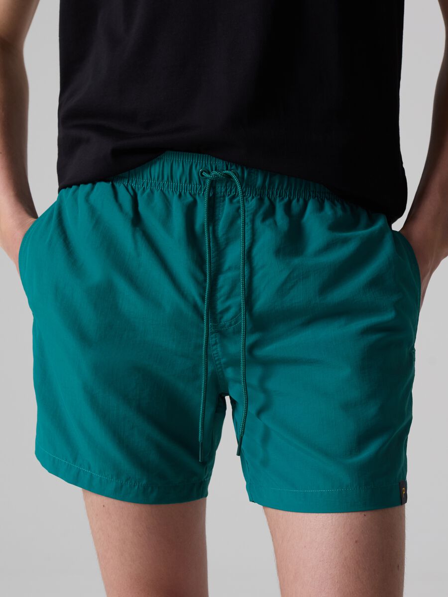 Bermuda swim shorts with drawstring_1
