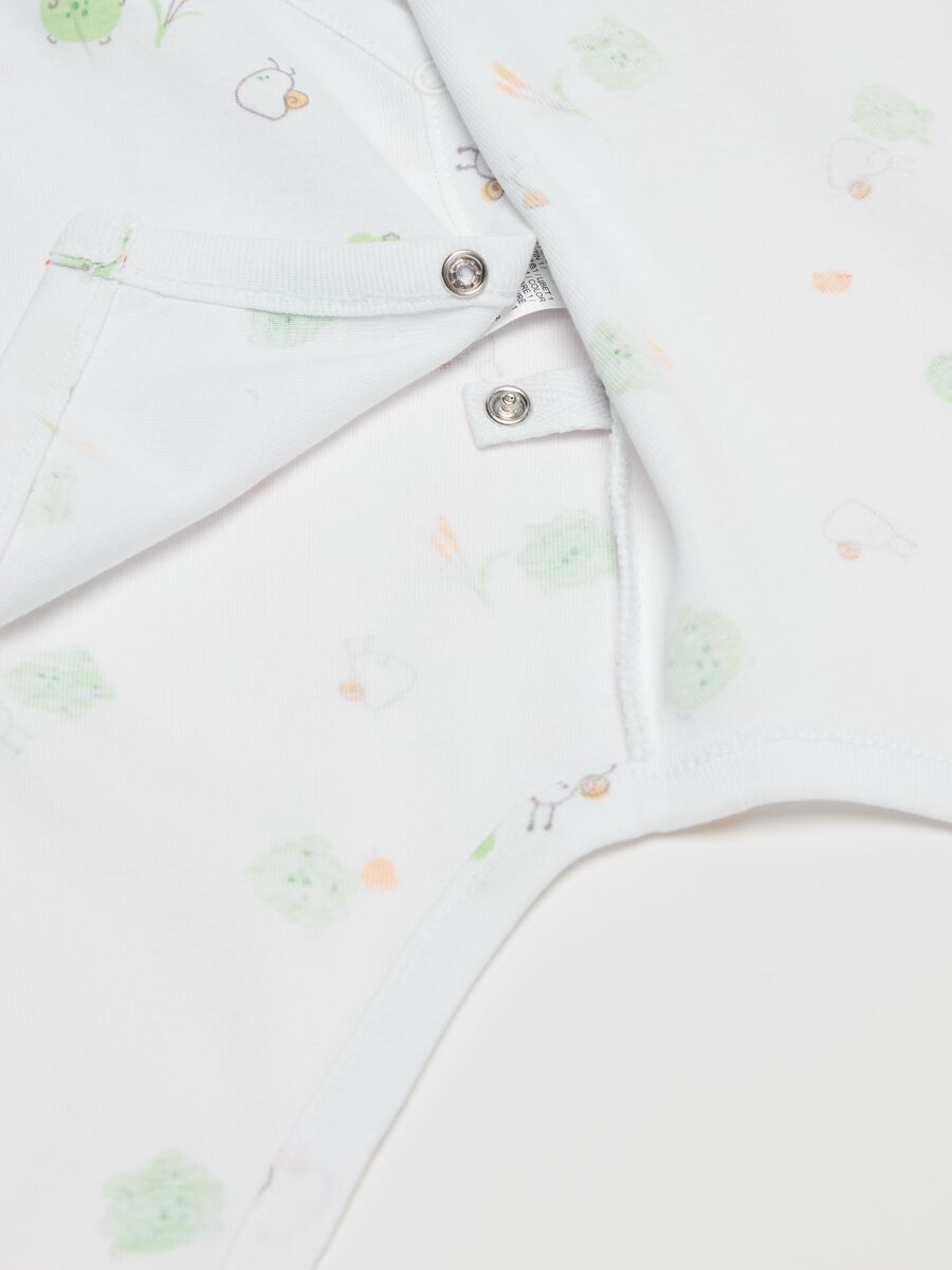 Two-pack organic cotton bodysuits with print_2