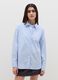Oversize shirt in poplin with thin stripes_1