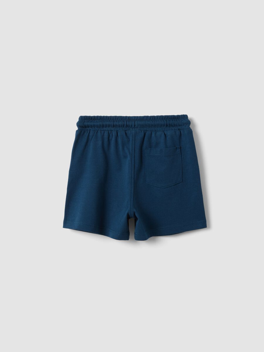 Blue pure cotton boys&rsquo; shorts, regular fit_1