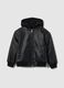 Children's black bomber jacket regular fit_0