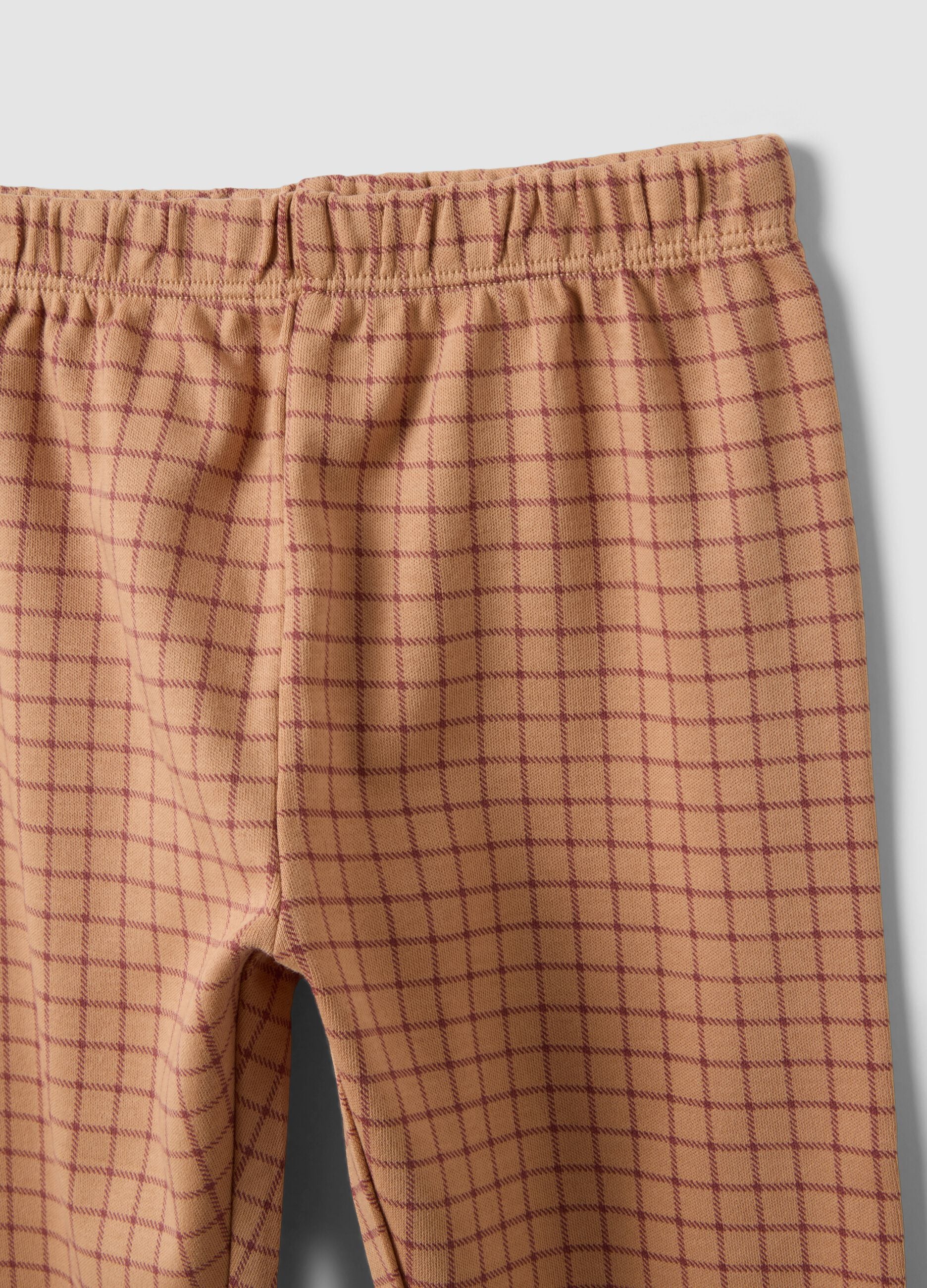 Brown pure organic cotton baby pyjamas with puppy print