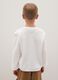 White Regular Fit Pure Cotton Kids' T-Shirt_1