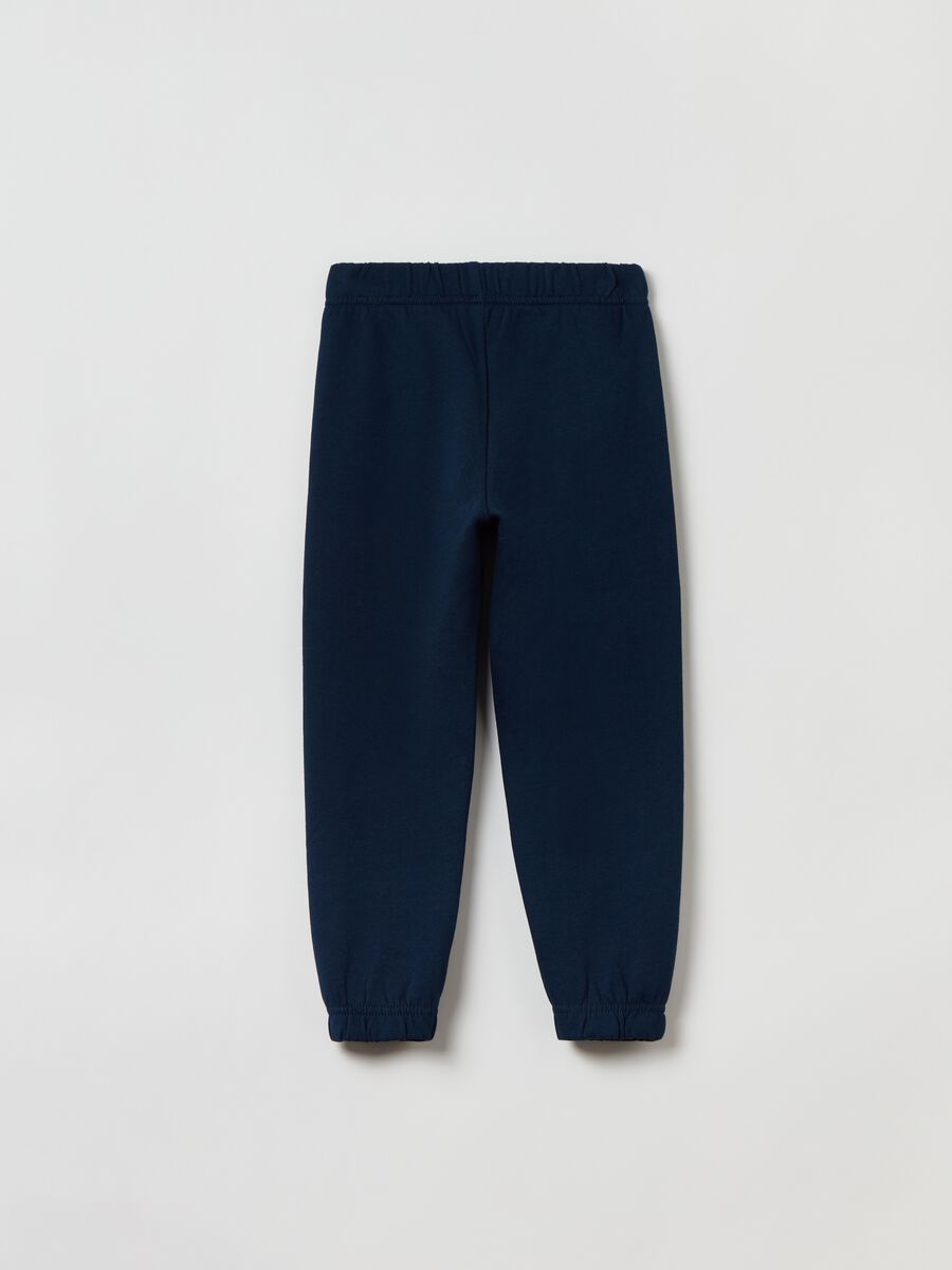 Joggers in felpa con profili elasticati_1