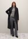 Long black wool blend coat_0