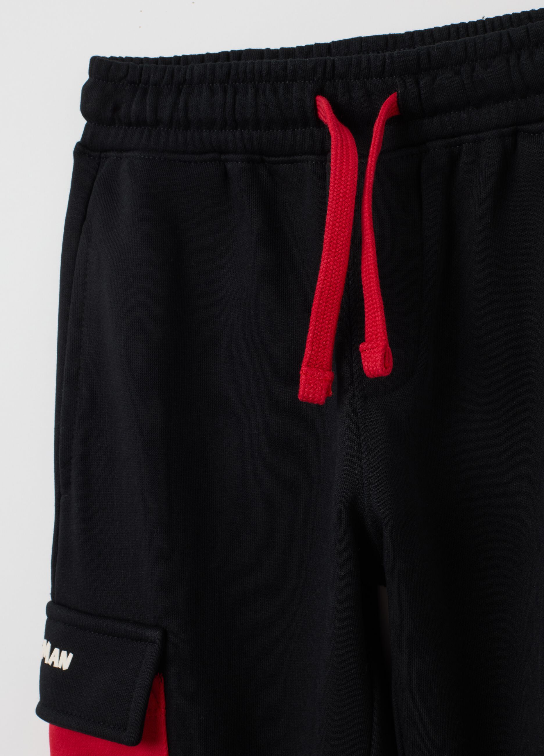 Kids' multicolour cotton blend jogger trousers regular fit