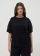 Black regular fit pure cotton t-shirt_2