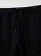 Black cotton blend cargo pants_5